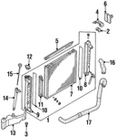 Genuine Nissan Radiator Lower Insulator 21507-51E00. Fixed Price $33.50.