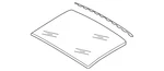 Genuine Volkswagen Sunroof Glass 5C5-877-071-B. Fixed Price $1277.04.
