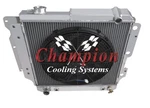 1987 - 2004 Jeep Wrangler 3 Row Advanced Champion Aluminum Radiator W/ 16" Fan. Fixed Price $394.87.
