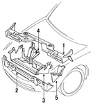 Genuine Mazda Upper Tie Bar NA75-53-100. Fixed Price $272.54.
