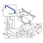Ford F-250 Super Duty 11-16 Front Upper Radiator Support Air Deflector. Fixed Price $29.91.