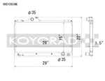 Koyo VH010934N 36MM Competition Spec Radiator For 1JZ/2JZ Swaps IS300 2000-2005. Fixed Price $455.99.