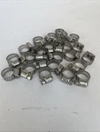 Ideal Tridon #04 Mini Hose Clamp Lot Of - 7/32 5.6 16MM All Stainless. Fixed Price $18.17.