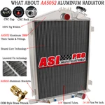 4 Row Aluminum Core Radiator 1932 Ford High Boy Street Rat Rod Model 18. Fixed Price $229.00.