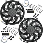 Dual 14-15 Inch Huge 180W Cfm Electric Radiator Cooling Fan 12V Car Truck Engine. Fixed Price $179.95.