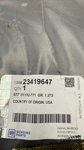 Genuine Gm Radiator Support Baffle #23419647 New Factory Sealed Bag. Fixed Price $19.00.
