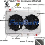 4-ROWS Radiator Shroud Fan Fit 1993-97 Toyota Landcruiser Lexus LX450 4.5L Mt. Fixed Price $329.00.