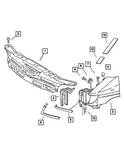 Genuine Mopar Radiator Closure Panel Support Right 5104169AA. Fixed Price $64.32.