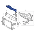 For Hyundai Tucson 22-24 Front Upper Radiator Support Air Deflector. Fixed Price $95.37.