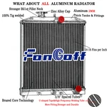 4-CORE Aluminum Radiator Fit 1992-2001 2000 Honda Civic Ek Del Sol Integra L4. Fixed Price $89.00.