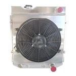Fit 1963-1966 Ford Falcon Mustang Mercury Comet Aluminum Radiator & Fan Shroud. Fixed Price $165.00.