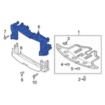 For Kia Sorento 19-20 29135C6600 Front Upper Radiator Support Air Deflector. Fixed Price $127.59.