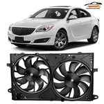 Radiator Condenser Cooling Fan Assembly For 2014-17 Chevrolet Impala Buick Regal. Fixed Price $77.03.
