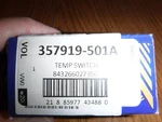 Meistersatz Vw Engine Coolant Temperature Sensor 357919501A. Fixed Price $9.00.