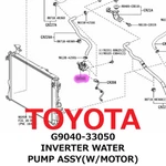 New Toyota Genuine 2018-2024 Lexus Inverter Water Pump Assy G9040-33050. Fixed Price $305.99.