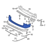 For Volkswagen Atlas 2018-2020 3CN807521A9B9 Rear Lower Bumper Cover. Fixed Price $496.75.