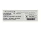 Genuine Mopar Veci Label 47480085AA. Fixed Price $7.56.