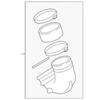 Genuine Bmw Air Inlet Tube 11-61-8-057-992. Fixed Price $295.83.