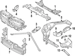 Genuine Bmw Radiator Shutter Assembly 51-74-5-A11-2F8. Fixed Price $307.50.