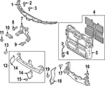 Genuine Mazda Radiator Support Air Deflector VC85-50-A20. Fixed Price $65.61.