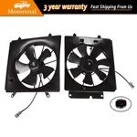 Pair Radiator Condenser Cooling Fan Assembly For Honda Cr-v Crv 2002-2006. Fixed Price $57.79.