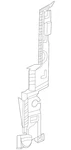 Genuine Mercedes-benz Radiator Support Baffle 254-505-02-00. Fixed Price $19.80.