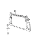Genuine Mopar Radiator Closure Panel 68438882AA. Fixed Price $1046.49.