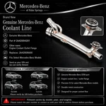 Genuine Mercedes-benz Coolant Line Pipe Outlet Flange A2642004201 Oem New. Fixed Price $159.95.