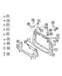 Genuine Mopar Radiator Bracket 68494940AA. Fixed Price $45.21.