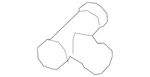 Genuine Audi Upper Hose Coupling 8W0-122-293-A. Fixed Price $14.18.