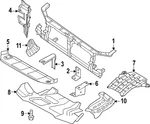 Genuine Nissan Radiator Support Air Duct 21468-9BY0A. Fixed Price $32.57.