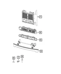 Genuine Mopar Active Shutter Grille 68405137AB. Fixed Price $255.73.