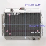 Radiator For 63-68 Chevrolet Bel Air Biscayne Impala Caprice Chevelle Camino. Fixed Price $109.77.