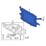 For Hyundai Santa Fe 2024-2026 64101R6000 Front Radiator Support Panel. Fixed Price $757.07.