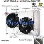 3ROWS Aluminum Radiator+shroud Fan Fits 1969-72 Chevrolet Corvette 5.7L V8 Mt. Fixed Price $209.00.