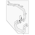 Genuine Audi Engine Coolant Pipe 7L8-121-070-BG. Fixed Price $214.40.