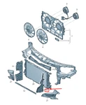 New Audi A8 Left Engine Radiator Air Guide 4H0121283E Original. Fixed Price $35.67.
