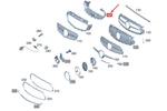 Mercedes-benz C238 Front Grille Air Duct Segment A2388857101. Fixed Price $102.52.