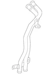 Genuine Audi Pipe Assembly 7L8-121-070-AD. Fixed Price $266.15.