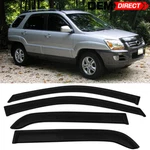 Fits 05-10 Kia Sportage 4PCS Side Window Visors Sun Shade Rain Guard Windshield. Fixed Price $26.75.