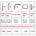 10PCS Aluminum Straight Pipe 2.50" Diameter Intercooler Turbo Kit 45 90 180. Fixed Price $149.99.