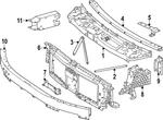 Genuine Mercedes-benz Radiator Support Tie Bar 254-620-81-00-64. Fixed Price $121.60.