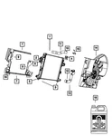 Genuine Mopar Radiator Cooling Fan Module 55037969AB. Fixed Price $645.92.