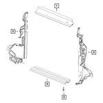 Mopar 68435937AB Radiator Shield. Fixed Price $55.62.
