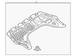Genuine Volkswagen Splash Shield 1K0-825-237-AG. Fixed Price $124.48.