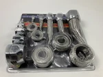 Spectre 7498 304SS Stainless Steel Engine Bay Hose Sleeving Sleeve Kit W/ Clamps. Fixed Price $35.95.