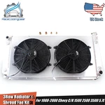 High Performance 3 Row Radiator Shroud Fan Fit Gm Truck Suv 1988 2000. Fixed Price $270.00.
