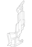 Genuine Audi Outer Duct 8W0-121-283-AR. Fixed Price $45.70.