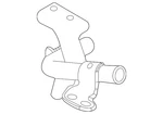 Genuine Mitsubishi Water Pipe MQ718376. Fixed Price $115.36.