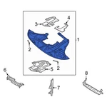 For Kia Sorento 2021-2025 29110P2000 Front Radiator Support Splash Shield. Fixed Price $299.79.